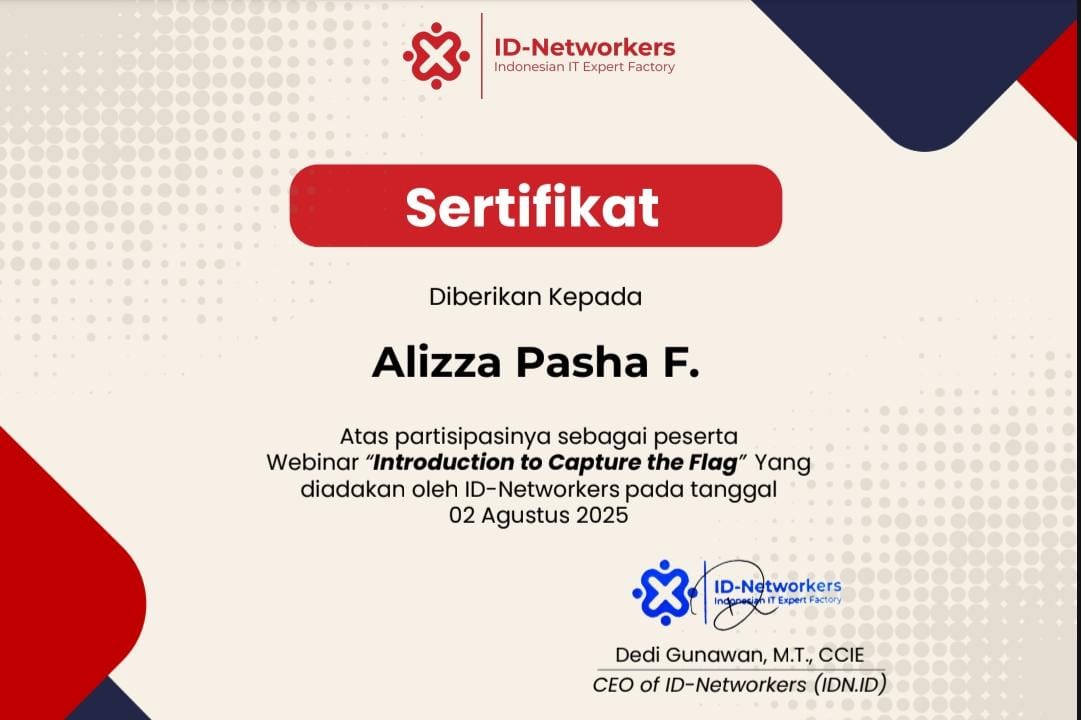 Sertifikat ID-Networkers