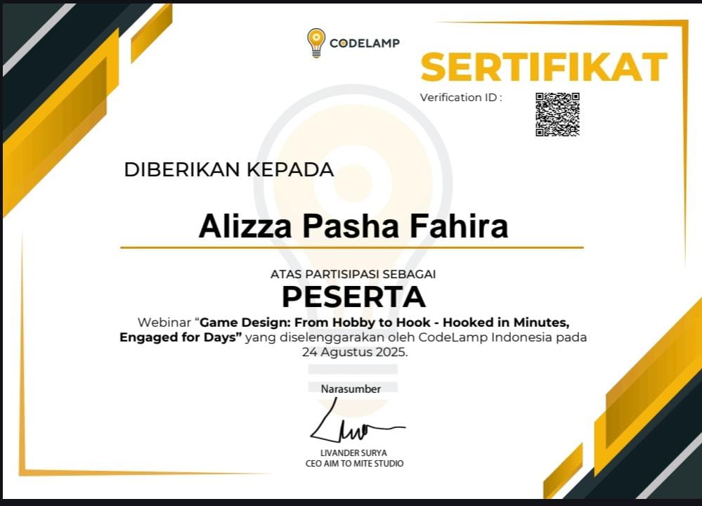 Sertifikat CodeLamp